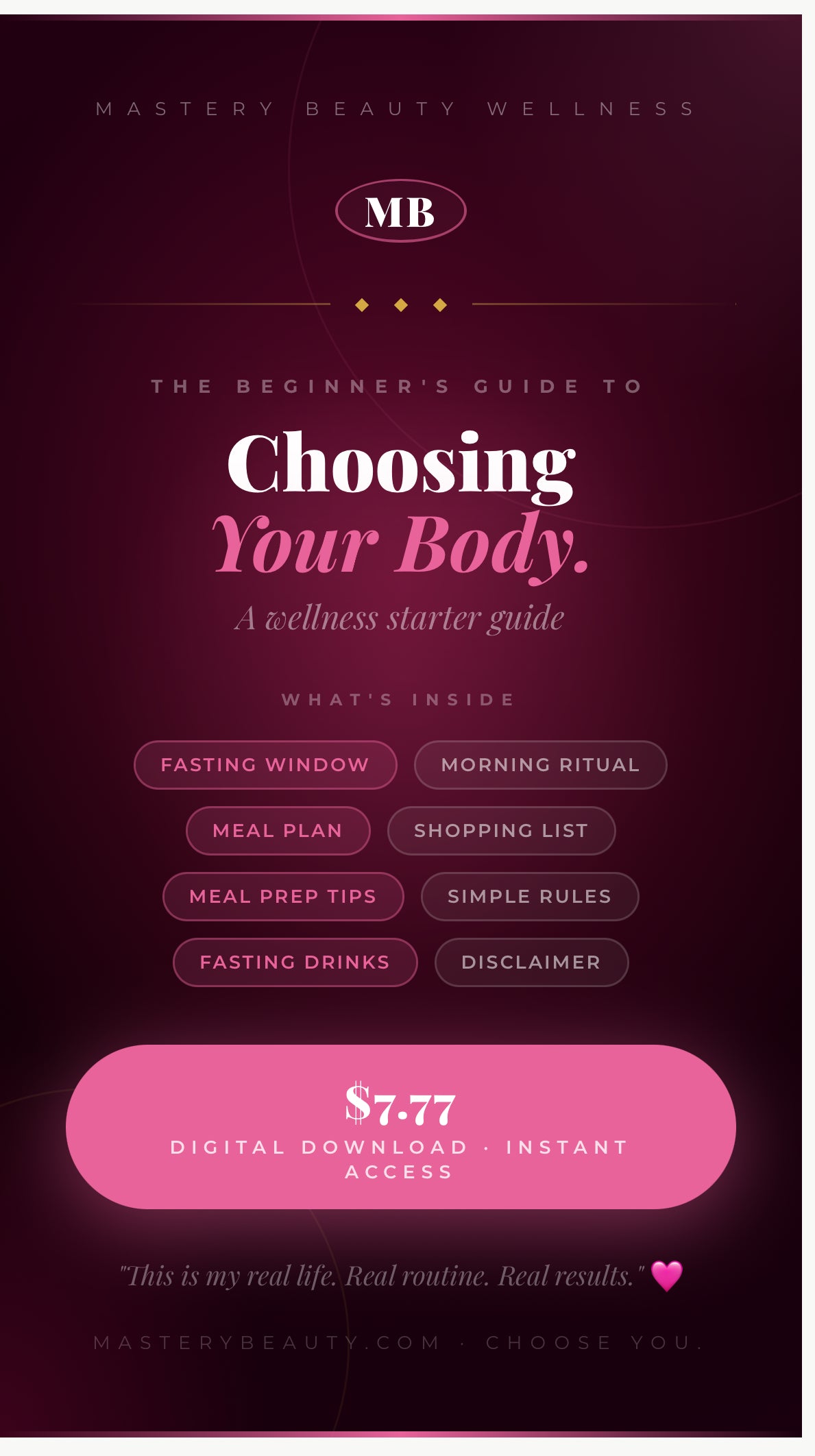 Mastery Beauty Beginner Wellness Guide